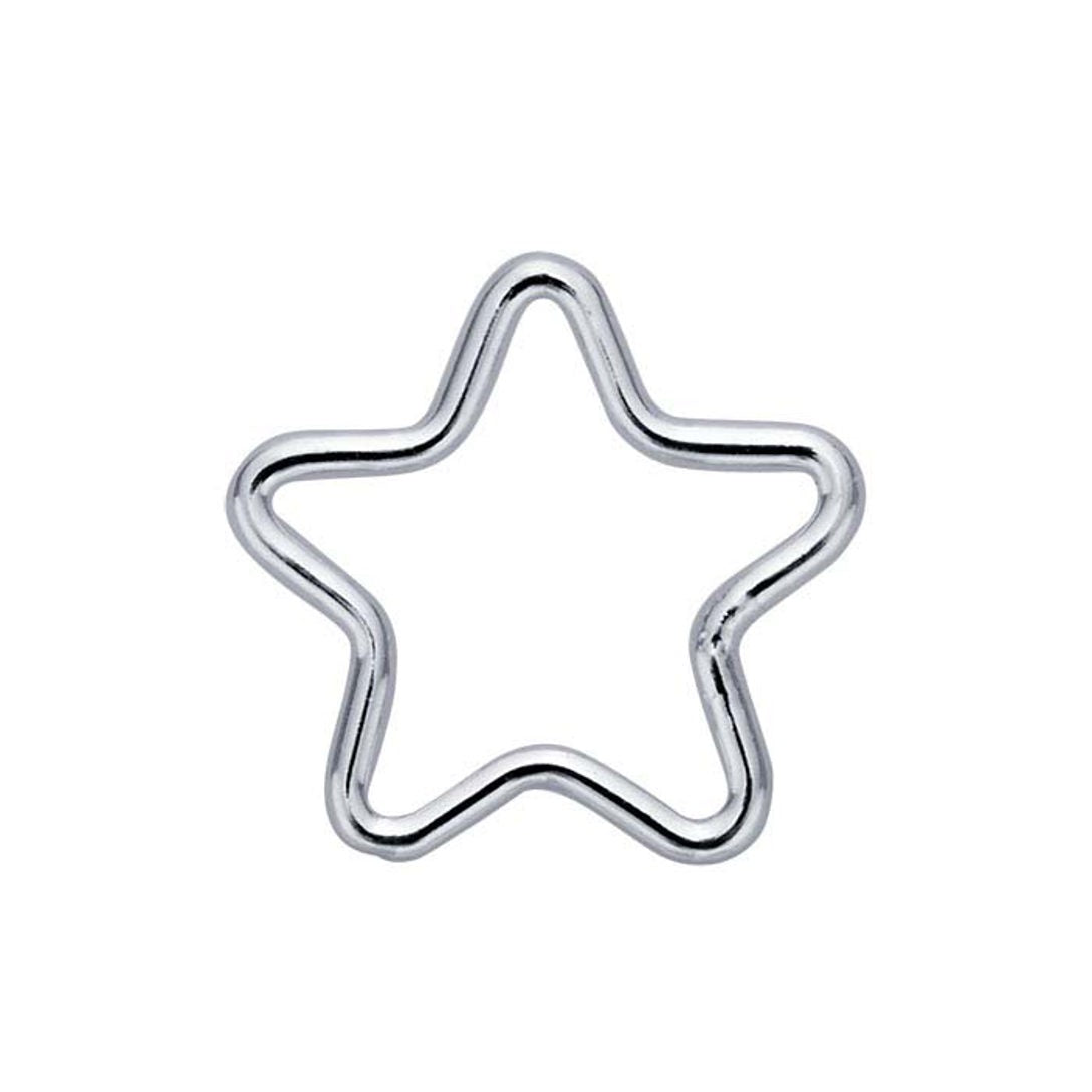 Open Star Charm