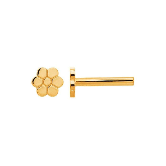 Flat Back Reversible Stud Earrings 14K Gold Filled