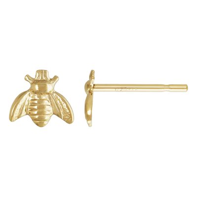 14K Gold-Filled Bumble Bee Post Earrings