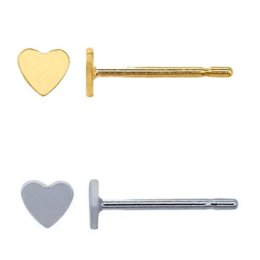 Tiny Heart Studs