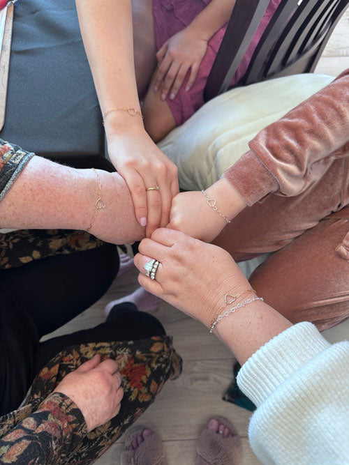 Symbolize significant life events with a permanent jewelry party. Invite a few friends to join!