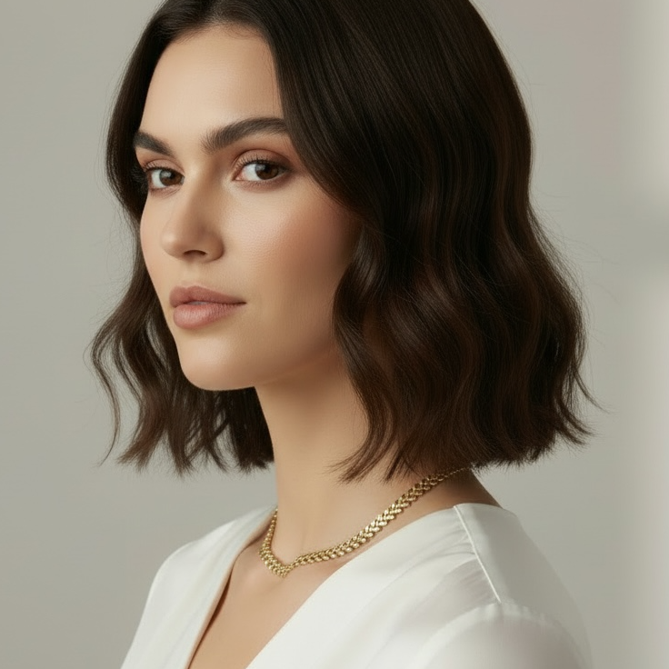 Leaf Choker Necklace – 18K Gold Filled
