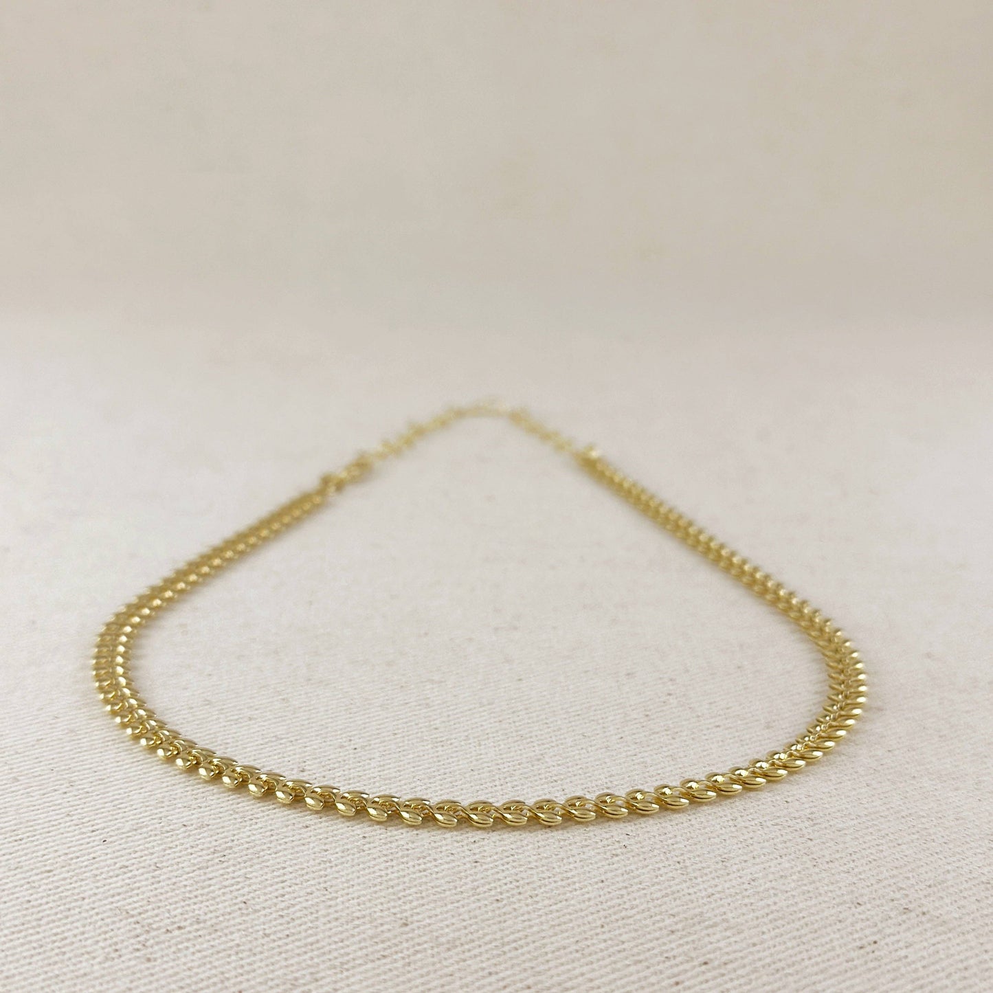Leaf Choker Necklace – 18K Gold Filled