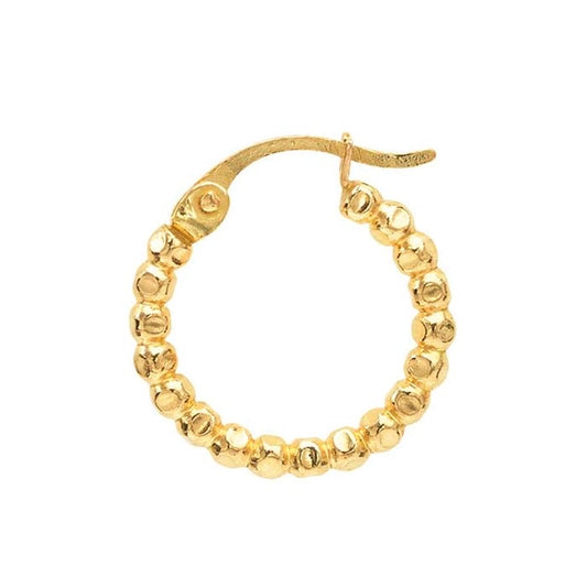 Bead Hoop Earring