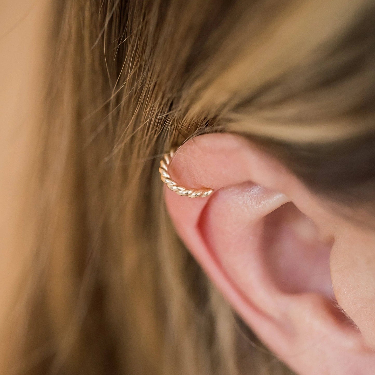 Ear Cuff Earrings - No Pierce Earrings- Twist Design