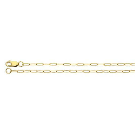dainty mini paperclip chain necklace in 14K gold filled